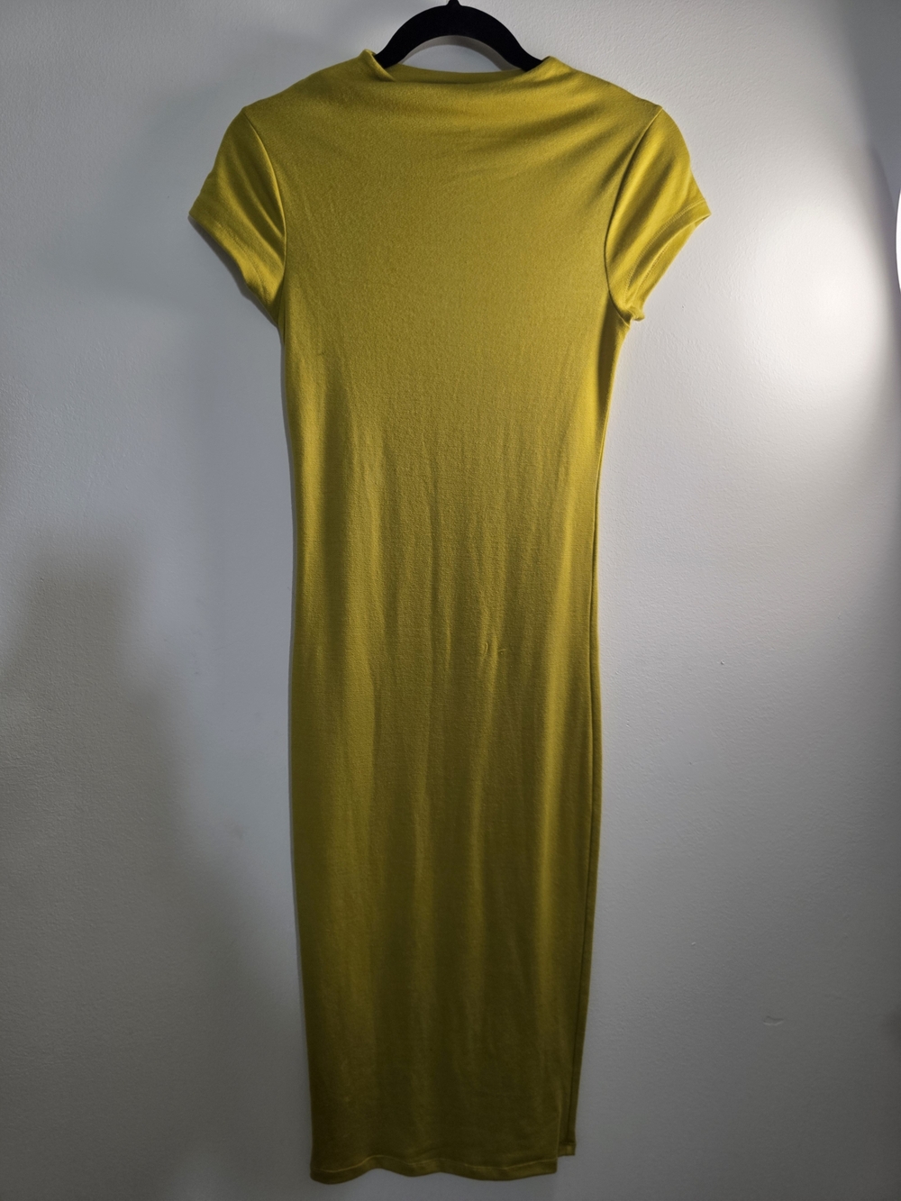 Fashion Nova Yellow Maxi Bodycon Dress